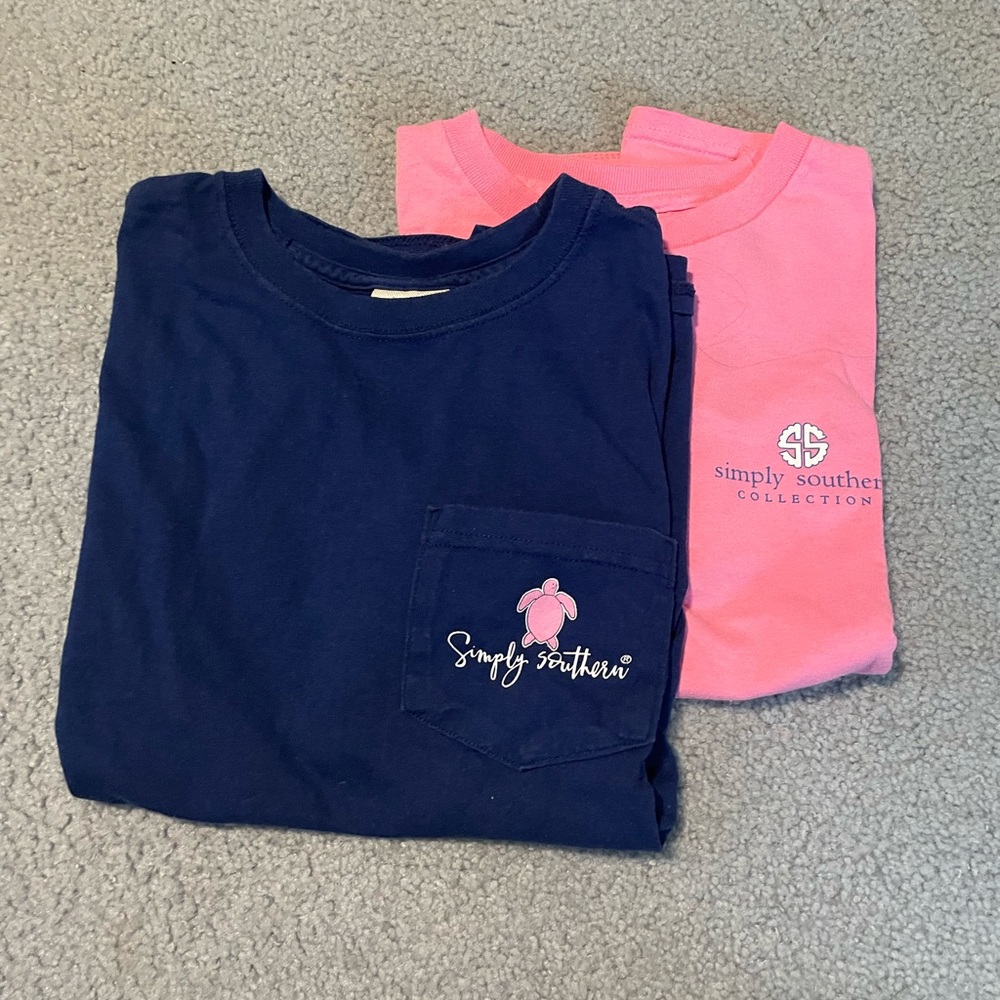 Simply Southern Tshirt 2 Pack Youth Medium